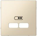 Schneider Electric System M MTN4367-0319 Крышка розетки зарядной (2xUSB, полярно-белая)