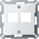 Schneider Electric System M MTN291619 Крышка розетки информационной (2xRJ11/RJ45, полярно-белая)