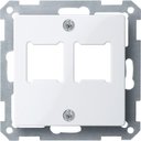 Schneider Electric System M MTN291625 Крышка розетки информационной (2xRJ11/RJ45, белая)