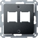 Schneider Electric System M MTN291214 Крышка розетки информационной (2xRJ11/RJ45, антрацит)