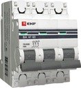 EKF mcb4763-3-40B-pro Автоматический выключатель 3P 40А (В) 4,5kA ВА 47-63 PROxima