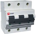 EKF mcb47125-3-80C Автоматический выключатель 3P 80А (C) 15кА ВА 47-125 PROxima