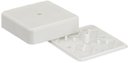 Коробка разветвительная KMP-030-032 наружная (104х104х28) белая PROxima