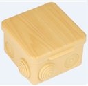 EKF plc-kmr-030-014-s Коробка распаячная КМР-030-014 с крышкой (103х103х55), 8 мембранных вводов светлое дерево IP54 PROxima