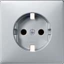 Schneider Electric Merten Artec/Antique MTN2330-4060 Крышка розетки (2P+E, шторки, алюминий)