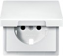 Schneider Electric Merten Artec/Antique MTN2340-4019 Крышка розетки (2P+E, крышка, шторки, полярно-белая)