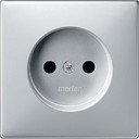Schneider Electric Merten Artec/Antique MTN2030-4060 Крышка розетки (2P, шторки, алюминий)