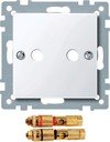 Schneider Electric System M MTN468825 Крышка розетки аудио (2xAudio, белая)