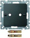 Schneider Electric System M MTN469314 Крышка розетки аудио (2xAudio, антрацит)