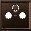 Schneider Electric Merten Artec/Antique MTN4123-4015 Крышка розетки телевизионной (TV+Radio+SAT, коричневая)