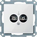 Schneider Electric System M MTN290419 Розетка для выравнивания потенциалов (2xDIN42801, под рамку, скрытая установка, полярно-белый)