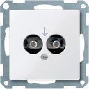 Schneider Electric System M MTN290425 Розетка для выравнивания потенциалов (2xDIN42801, под рамку, скрытая установка, белый)