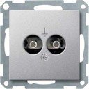 Schneider Electric System M MTN298260 Розетка для выравнивания потенциалов (2xDIN42801, под рамку, скрытая установка, алюминий)