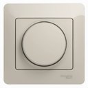 Schneider Electric Glossa GSL000934 Светорегулятор поворотный (300 Вт, в сборе, с/у, с возм. о/у, молочный)