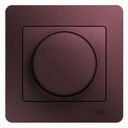 Schneider Electric Glossa GSL001136 Светорегулятор поворотный (600 Вт, в сборе, с/у, с возм. о/у, баклажан)