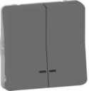 Schneider Electric Mureva S MUR35228 Кнопка Н.О. (10 А, подсветка, под рамку, открытая установка, антрацит)