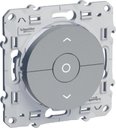Schneider Electric Odace S53R208 Выключатель для жалюзи трехкнопочный (6 А, с фиксацией, под рамку, скрытая установка, алюминий)