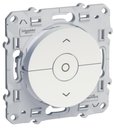 Schneider Electric Odace S52R208 Выключатель для жалюзи трехкнопочный (6 А, с фиксацией, под рамку, скрытая установка, белый)