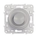 Schneider Electric Odace S53R518 Светорегулятор поворотно-нажимной (100 Вт, под рамку, возм. упр. с 2х мест, с/у, алюминий)