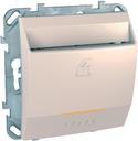 Schneider Electric Unica MGU5.540.25ZD Выключатель 1-клавишный (8 А, под рамку, с/у, с подсветкой, бежевый)