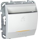 Schneider Electric Unica MGU5.540.18ZD Выключатель 1-клавишный (8 А, под рамку, с/у, с подсветкой, белый)