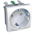 Schneider Electric Altira ALB45287 Розетка одинарная с заземляющим контактом (16 А, IP20, под рамку, скрытая установка, шторки, белая)