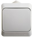 Schneider Electric Этюд KA10-041C Выключатель с самовозвратом (10 А, в сборе, открытая установка, серый)