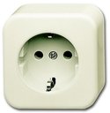ABB Busch-Duro 2000 2CKA002044A0063 Розетка (16 А, в сборе, шторки, о/у, з/к, слоновая кость)