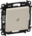 Legrand Valena Life 752212 Выключатель кнопочный (подсветка, 6 А, под рамку, возм. накладного монтажа, с/у, кремовый)