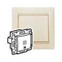 Legrand Valena 774315 Выключатель кнопочный (подсветка, 10 А, под рамку, возм. накладного монтажа, с/у, бежевый)
