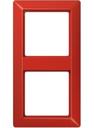 Jung AS500 AS582BFRT Рамка 2-постовая (универсальная, ударопрочная, красная)