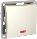 Schneider Electric Дуэт WDE000217 Кнопка Н.О. (10 А, подсветка, под рамку, скрытая установка, бежевый)