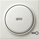 Gira S-Color 028740 Клавиша одиночная (линза, "ключ", белая)