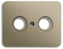 ABB Alpha Exclusive/Alpha Nea 1724-0-2791 Накладка двойной телевизионной розетки (TV+Radio, палладий)
