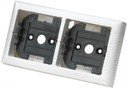 Simon 73 Loft Plump 73620-230 Рамка 2-постовая (молочно-белая)