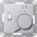 Jung A500 FTRA231AL Термостат для теплых полов (10 А, 230 В, скрытая установка, алюминий)