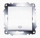 ABB Cosmo 619-010200-207 Выключатель кнопочный (10 А, «звонок», под рамку, скрытая установка, белый)