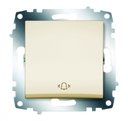 ABB Cosmo 619-010300-207 Выключатель кнопочный (10 А, «звонок», под рамку, скрытая установка, кремовый)