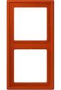 Jung Le Corbusier LC9824320A Рамка 2-постовая (универсальная, rouge vermillon 59)