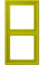 Jung Le Corbusier LC9824320F Рамка 2-постовая (универсальная, vert olive vif)