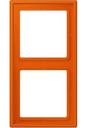 Jung Le Corbusier LC9824320S Рамка 2-постовая (универсальная, orange vif)