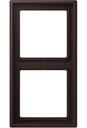 Jung Le Corbusier LC9824320J Рамка 2-постовая (универсальная, terre d’ombre brûlée 59)