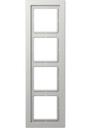 Jung LS-design LSD984LG Рамка 4-постовая (универсальная, светло-серая)