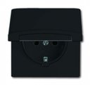 ABB Allwetter 2CKA002064A0290 Розетка SCHUKO (16 А, IP44, з/к, крышка, под рамку, скрытая установка, антрацит)