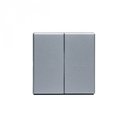 ABB Impressivo 2TKA000522G1 Клавиша двойная (алюминий)