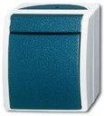 ABB Ocean 2CKA001085A1604 Переключатель перекрестный (10 А, в сборе, IP44, о/у, серый/морская волна)