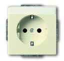ABB Carat/Future Linear/Solo 2CKA002011A3726 Розетка с заземляющим контактом (16A, поле для надписи, под рамку, скрытая установка, слоновая кость)