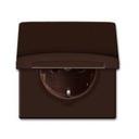 ABB Allwetter 2CKA002064A0286 Розетка SCHUKO (16 А, IP44, з/к, крышка, под рамку, скрытая установка, коричневая)
