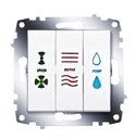 ABB Cosmo 619-010200-279 Выключатель кондиционера трехклавишный (10 А, под рамку, скрытая установка, белый)