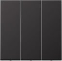 Jung LS metal AL993D Клавиша тройная (dark)